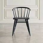 Chaise de salle à manger à dossier courbé en bois massif Jofran,Fitz (Lot de 2)