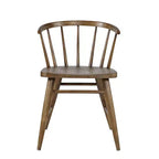 Chaise de salle à manger à dossier courbé en bois massif Jofran,Fitz (Lot de 2)