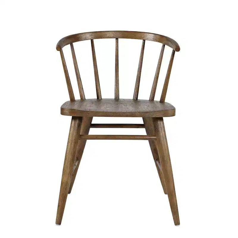 Chaise de salle à manger à dossier courbé en bois massif Jofran,Fitz (Lot de 2)