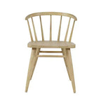 Chaise de salle à manger à dossier courbé en bois massif Jofran,Fitz (Lot de 2)