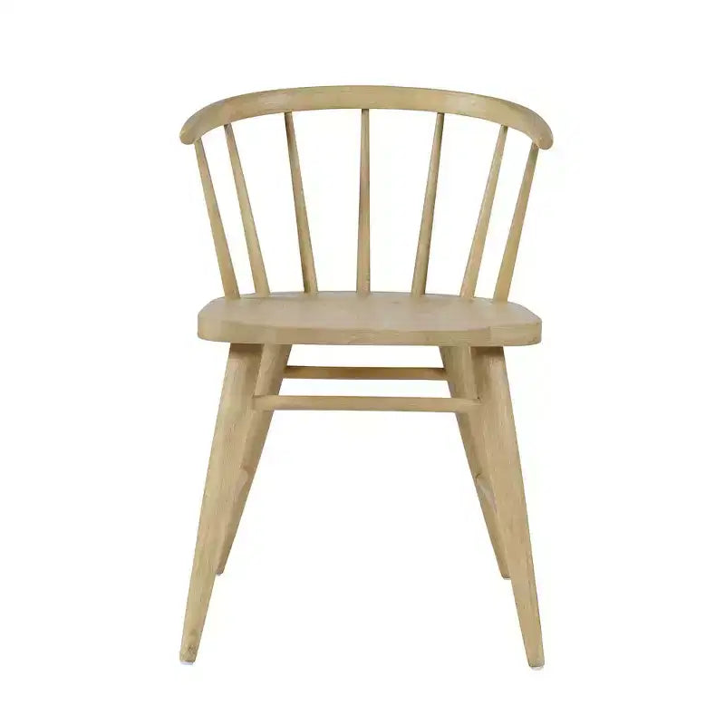 Chaise de salle à manger à dossier courbé en bois massif Jofran,Fitz (Lot de 2)