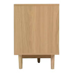 Meuble TV bohème pour téléviseurs jusqu'à 85 pouces, Meuble TV Console Meuble TV avec Portes en Rotin, Marron - ModernLuxe