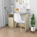 Desk Sonoma Oak Engineered Wood Medium Computer Desk