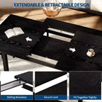 Ensemble de table de cuisine, table à manger extensible avec 2 bancs et 2 tabourets carrés, table de cuisine pour 8 personnes, assemblage facile