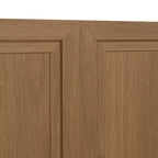 Meuble de rangement haut de 79 cm imitation bois, couleur blanche, avec 2 portes en bois massif pour chambre à coucher, salon/salle à manger
