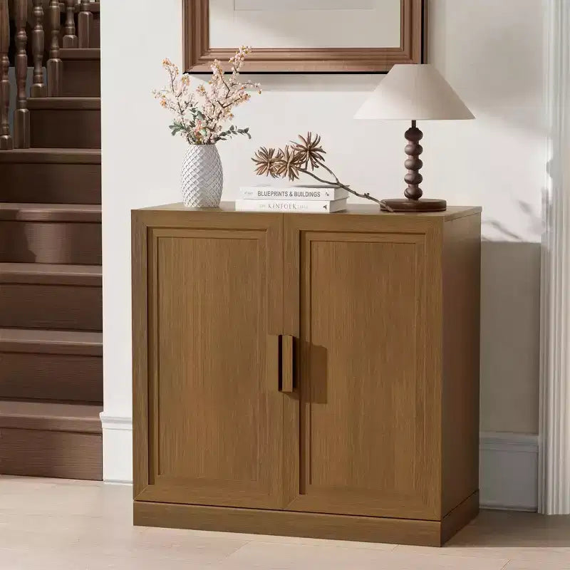 Meuble de rangement haut de 79 cm imitation bois, couleur blanche, avec 2 portes en bois massif pour chambre à coucher, salon/salle à manger