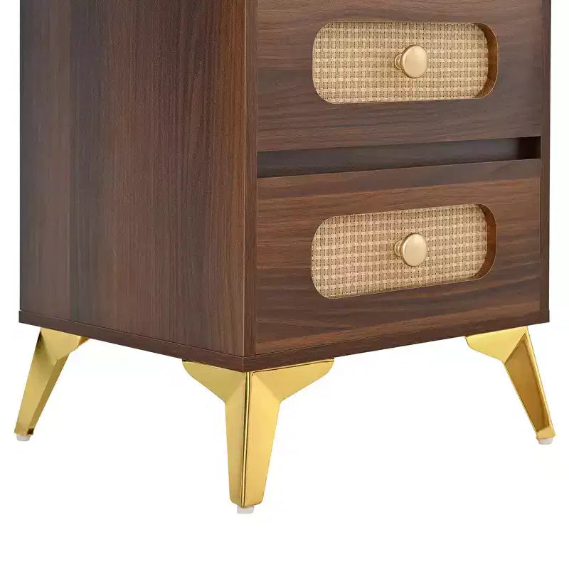 Coiffeuse Whisen avec miroir, lumières, 5 tiroirs et étagère de rangement
