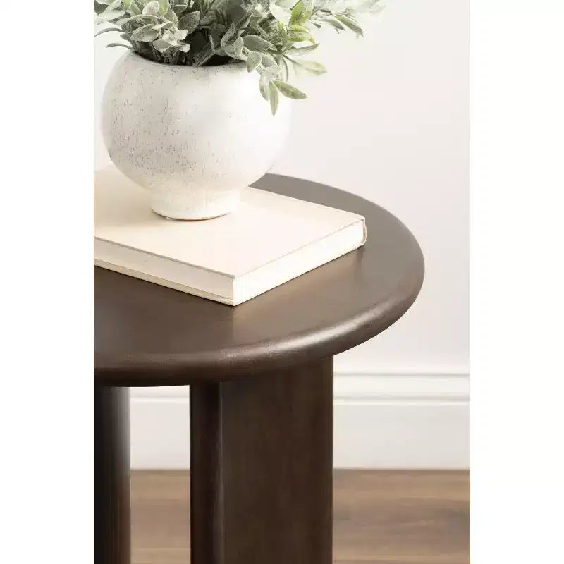 Table d'appoint en bois Erys de Kate and Laurel