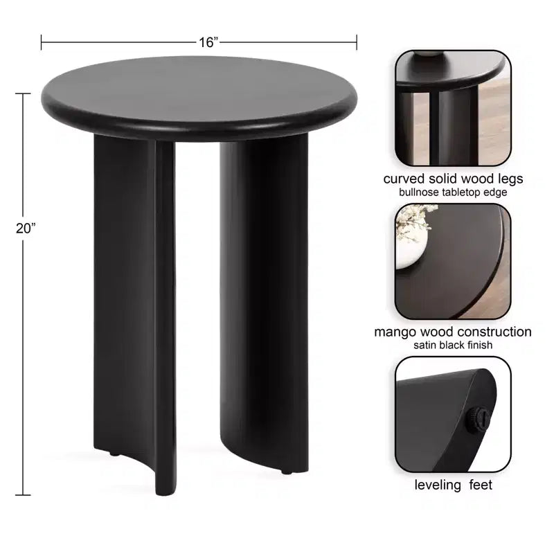 Table d'appoint en bois Erys de Kate and Laurel