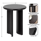 Table d'appoint en bois Erys de Kate and Laurel