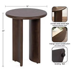 Table d'appoint en bois Erys de Kate and Laurel