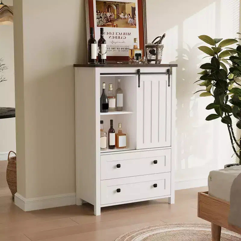 Commode 5 tiroirs, commode de chambre moderne en bois avec tiroirs de rangement, meuble TV de style ferme pour le salon, la chambre, le couloir