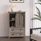 Commode 5 tiroirs, commode de chambre moderne en bois avec tiroirs de rangement, meuble TV de style ferme pour le salon, la chambre, le couloir