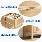 Commode 4 tiroirs, Commode de chambre moderne en bois avec poignées et tiroirs de rangement, Meuble TV de style ferme pour salon, chambre à coucher, couloir