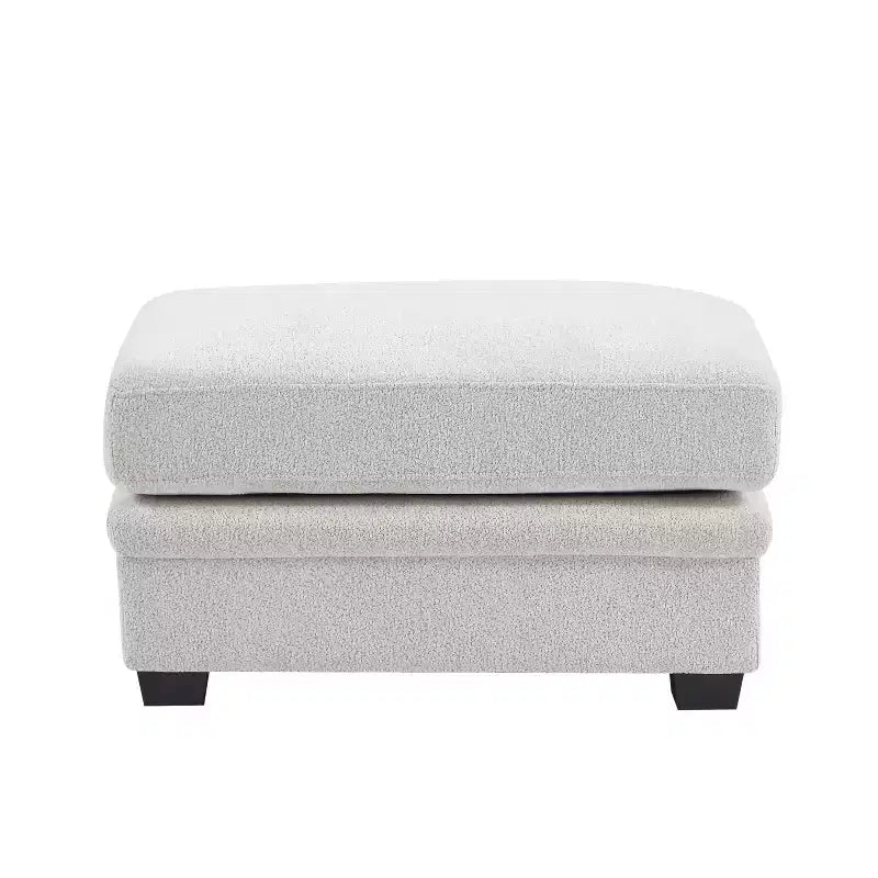 Canapés modulaires sectionnels réversibles rembourrés modernes 7 pièces Christopher Knight Home Blair avec 2 poufs