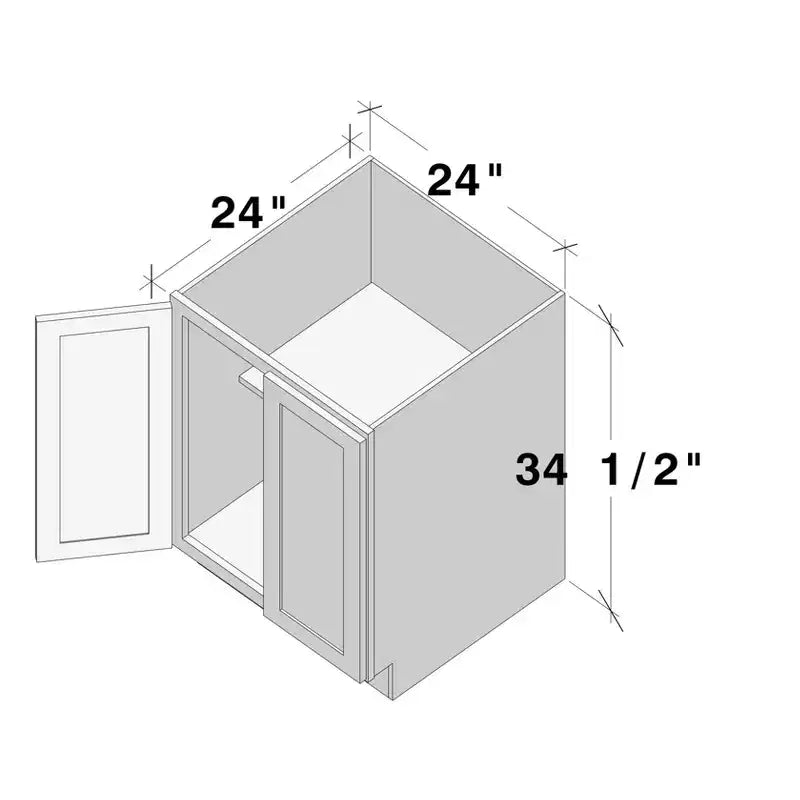 Meuble bas de cuisine CASAINC L24x P24x H34.5 avec 2 portes