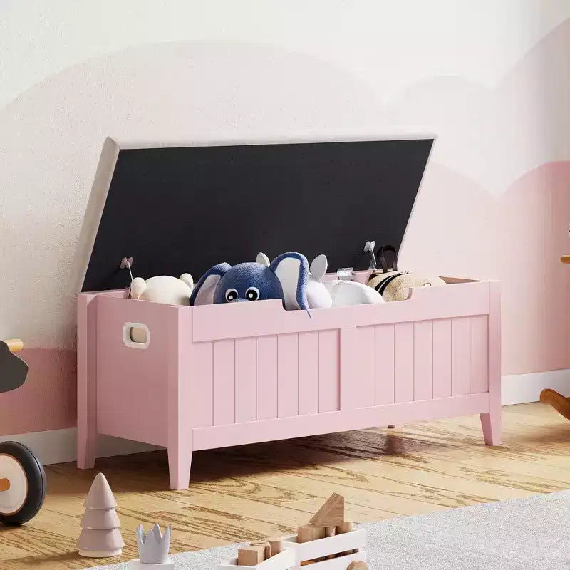 COZONY Banc de Rangement 39,4 po avec Dessus Relevable et Coussin, Banc à Chaussures en Bois pour Entrée avec 2 Charnières de Sécurité, Coffre de Rangement Charge Max. 260 lb pour Chambre à Coucher