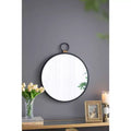 MAYEERTY 24 x 27 Wall Mirror with Black Frame, Contemporary Decor Mirror for Living Room, Foyer, Entryway, Bedroom