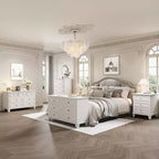 Commode à 3 tiroirs pour chambre à coucher, large commode avec poignée vintage, commode moderne en bois, armoire de chevet large pour salon