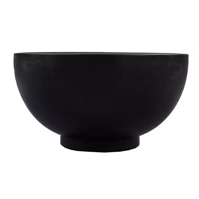 Table Basse Royal Hampton Moderne, 30 Pouces, Forme Tambour Rond, Bois de Mangue Massif