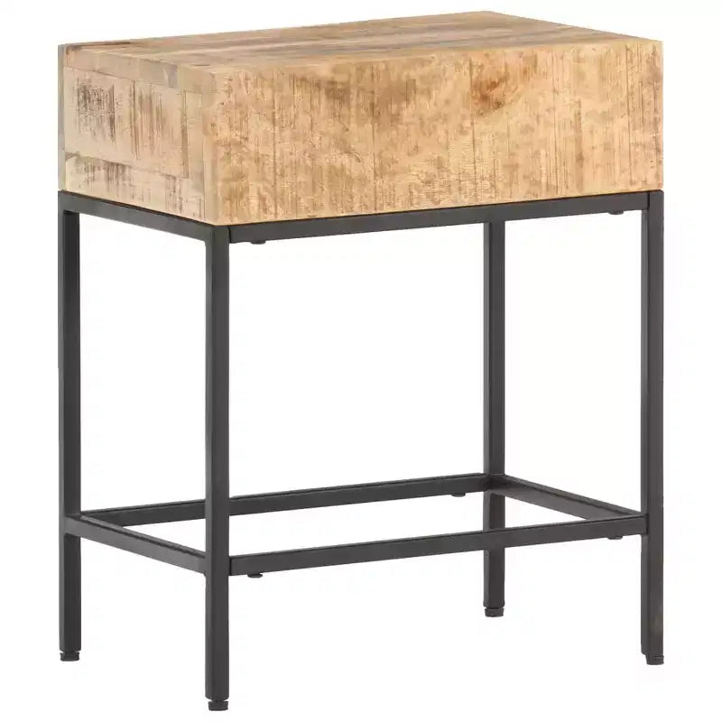 Table d'appoint Petite En bois de manguier massif marron durable