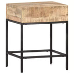 Table d'appoint Petite En bois de manguier massif marron durable