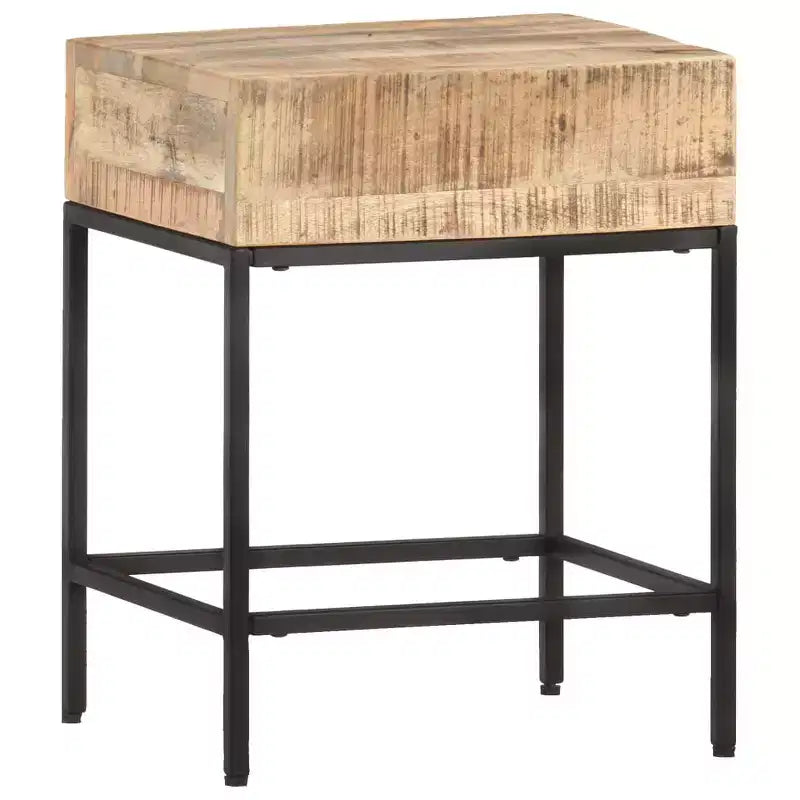 Table d'appoint Petite En bois de manguier massif marron durable