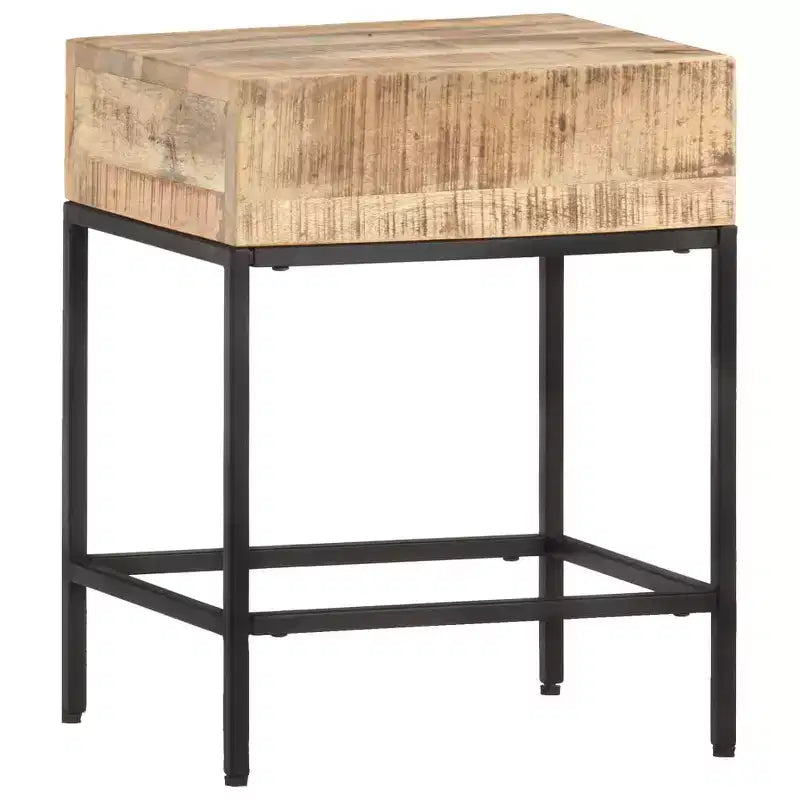 Table d'appoint Petite En bois de manguier massif marron durable