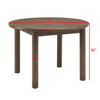 Table à manger ronde pour 4 personnes, table de cuisine de ferme, table de salle à manger ronde en bois
