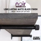 Étagères noires RESTORE Boulder de 91,4 cm avec supports droits préfinis Noir par Pipe Decor
