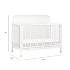 Lit de bébé convertible 4-en-1 Brimsley Tambour de Namesake - Blanc chaud