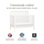 Lit de bébé convertible 4-en-1 Brimsley Tambour de Namesake - Blanc chaud