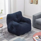 Fauteuil pouf moelleux, canapé paresseux en mousse à mémoire de forme, fauteuil d'appoint résistant à l'usure pour salon, balcon, bureau