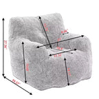 Fauteuil pouf moelleux, canapé paresseux en mousse à mémoire de forme, fauteuil d'appoint résistant à l'usure pour salon, balcon, bureau