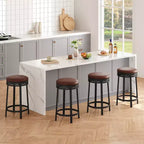 COZONY Lot de tabourets de bar pivotants, tabourets réglables hauteur comptoir, tabourets d'îlot de cuisine pour coin petit-déjeuner, bar de maison, repas sur comptoir