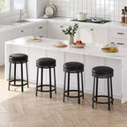 COZONY Lot de tabourets de bar pivotants, tabourets réglables hauteur comptoir, tabourets d'îlot de cuisine pour coin petit-déjeuner, bar de maison, repas sur comptoir
