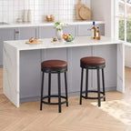 COZONY Lot de tabourets de bar pivotants, tabourets réglables hauteur comptoir, tabourets d'îlot de cuisine pour coin petit-déjeuner, bar de maison, repas sur comptoir