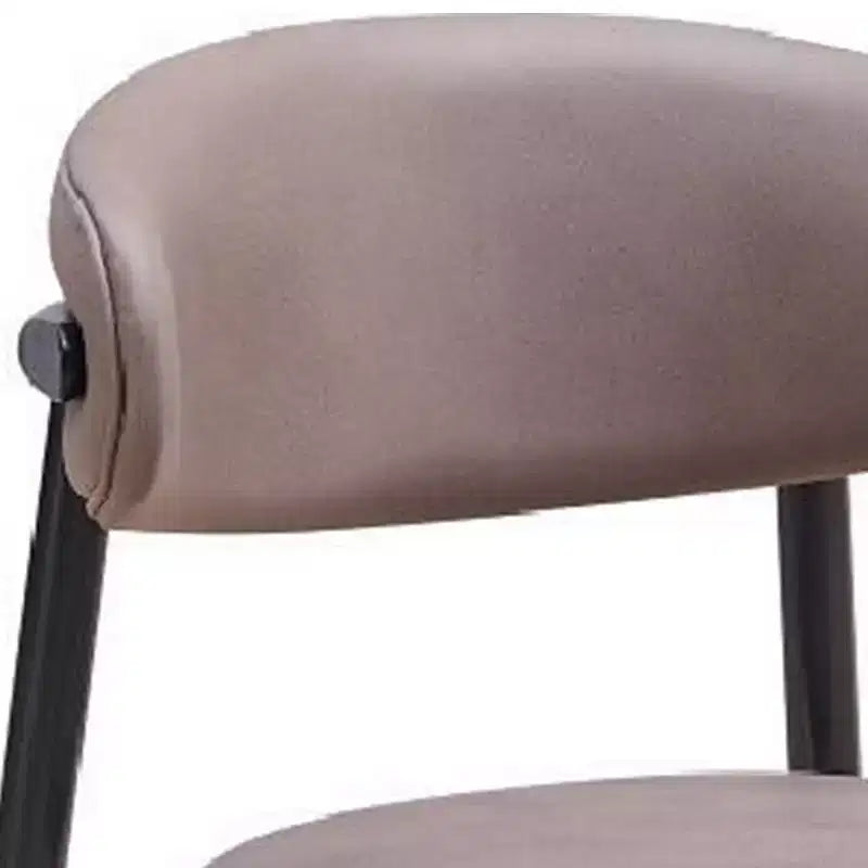 Lot de 2 chaises de salle à manger d'appoint Royal Hampton 23 pouces, pieds tournés, tissu gris, noir