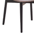 Lot de 2 chaises de salle à manger d'appoint Royal Hampton 23 pouces, pieds tournés, tissu gris, noir