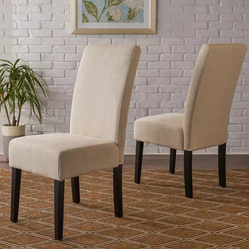 Christopher Knight Home Brooks Chaises de salle à manger modernes rembourrées (Lot de 2)