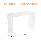 COZONY Table console moderne en acrylique, Table d'appoint étroite transparente, Accent compact pour entrée, Durable et légère, pour salon ou salle à manger