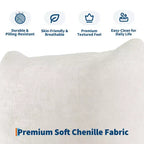 COZONY Canapé modulable en tissu chenille, canapé 2 places Cloud avec éponge haute résilience, canapé sans armature pour petit espace, appartement, salon