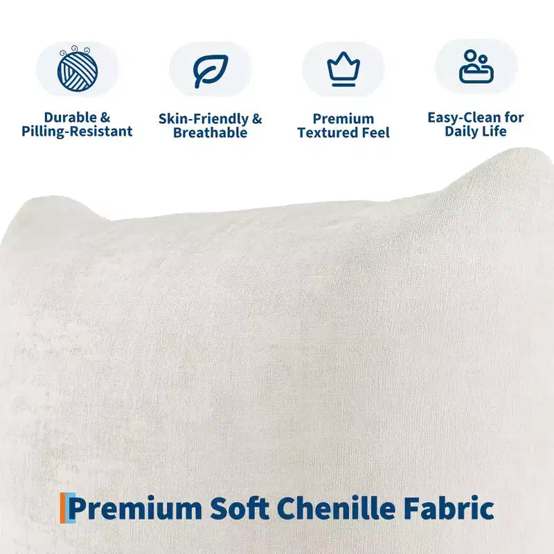 COZONY Canapé modulable en tissu chenille, canapé 2 places Cloud avec éponge haute résilience, canapé sans armature pour petit espace, appartement, salon
