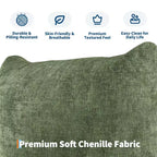 COZONY Canapé modulable en tissu chenille, canapé 2 places Cloud avec éponge haute résilience, canapé sans armature pour petit espace, appartement, salon