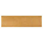 Console rustique avec rangement, table d'entrée de style fermier avec tiroirs et étagère ouverte, table de canapé vintage en bois pour couloir
