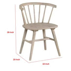 Lot de 2 chaises de salle à manger Royal Hampton, dossier à barreaux et pieds Shaker, bois noir