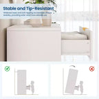 Commode cannelée pour chambre à coucher avec 4 tiroirs, commode moderne de 98 cm de haut avec poignées en métal doré, commode large pour couloir, placard