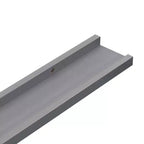 Étagère murale, lot de 4, gris, MDF, 80x9x3 cm, montage mural