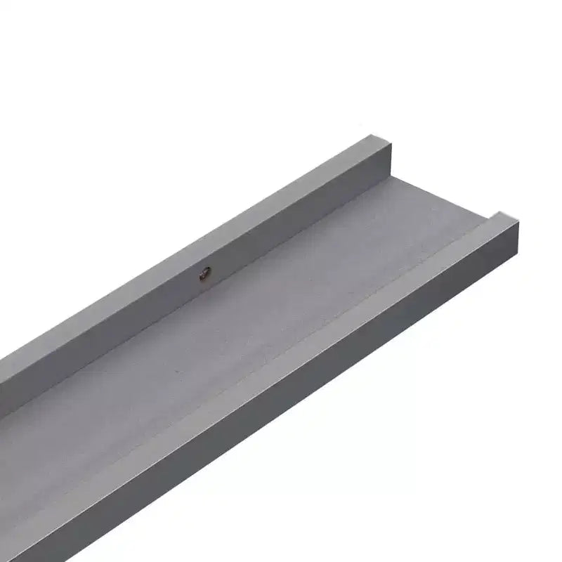 Étagère murale, lot de 4, gris, MDF, 80x9x3 cm, montage mural