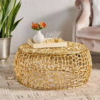 Table basse grillagée pour salon, idéale pour les intérieurs contemporains